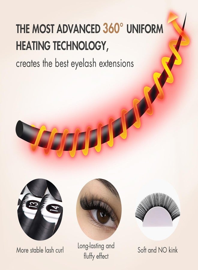 Embagol Classic Volume Lash Extensions Cashmere Lash Trays Premium Silk Lashes Soft Matte Black Professional Supplies for Lash Tech(0.10 D 8-16mm) - Image 3
