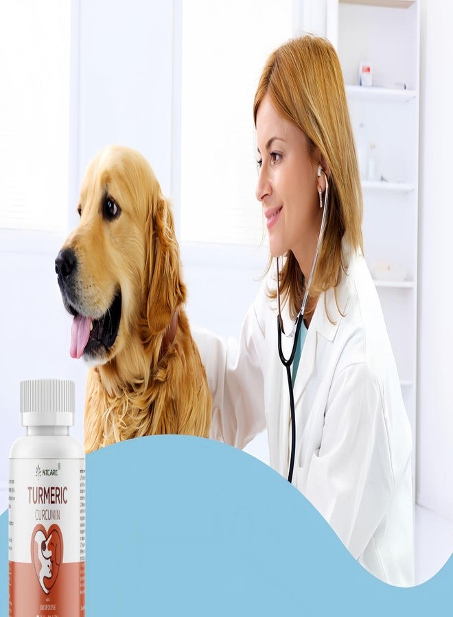 NTCARE Turmeric for Dogs Anti Inflammatory Pain Relief -Dog Pain Relief-120 Chewable Tablets Hip & Joint Support with Curcumin and BioPerine, Antioxidant, Cardiovascular Health,Mobility Support - Image 5
