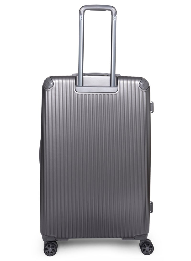 GIORDANO Giordano TitanX 28-Inch Check-In Luggage – Large Hard Shell Trolley Suitcase with Extra Secure Lock, Expandable Luggage Design, 360° Double Spinner Wheels, Lightweight Unbreakable Travel Bag – Dark Grey - Image 2