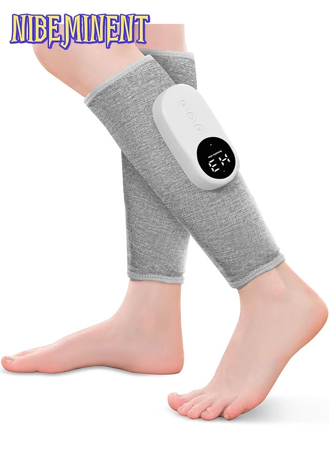 NIBEMINENT 2pcs Electric Leg Massager, Rechargeable Calf Air Compression Massager, Can Heat The Feet, Legs, Thighs And Knees, Cordless Leg Massager, Easy To Use Muscle Relaxation, Automatic Pressure Kneading - Image 5