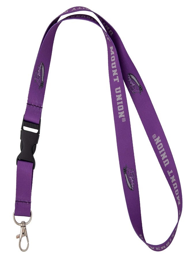 Desert Cactus University of Mount Union Lanyard Purple Raiders Car Keys ID Badge Holder Keychain Detachable Breakaway Snap Buckle (Purple) - Image 2