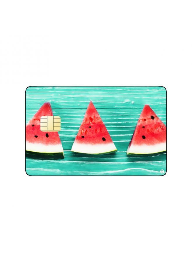 RKN PRINTED BANK CARD STICKER Delicious Watermelon Drawing - Image 1
