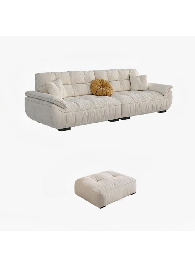 Comfynest أريكة كومفينست الحديثة بإطار خشبي مع وسادة علوية