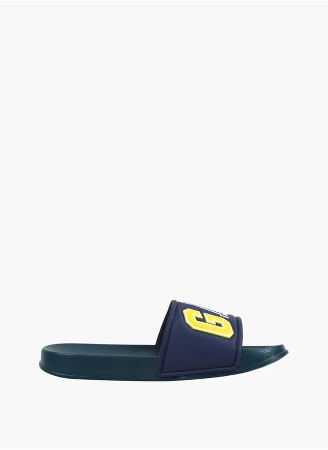 GAP Boys' Logo Detail Slip-On Slides