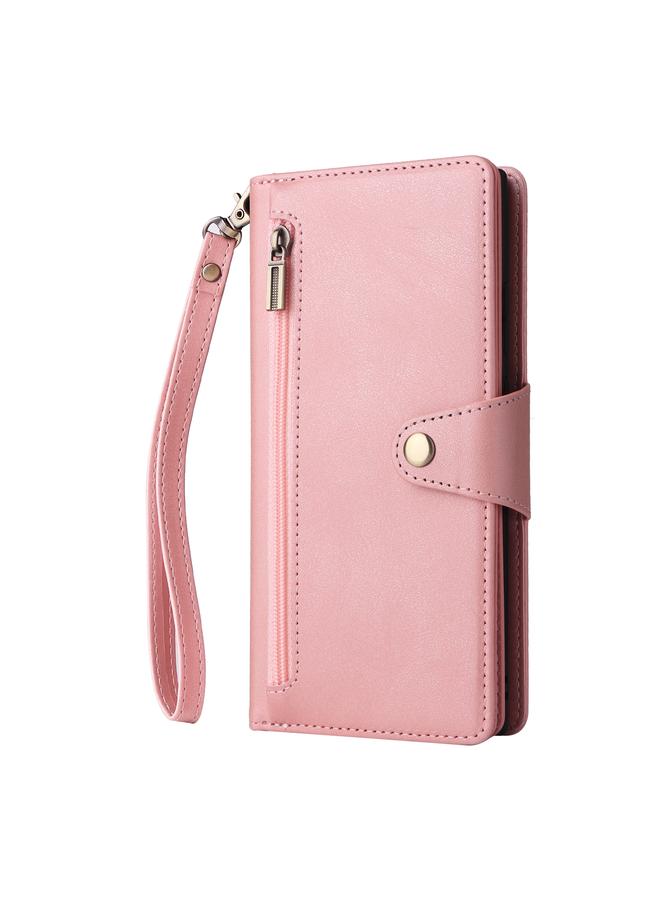 اس-توب جراب لهاتف Samsung Galaxy Note20 Ultra بمشبك برشام و9 بطاقات، جراب هاتف جلدي قابل للطي بثلاثة أضعاف - Image 2