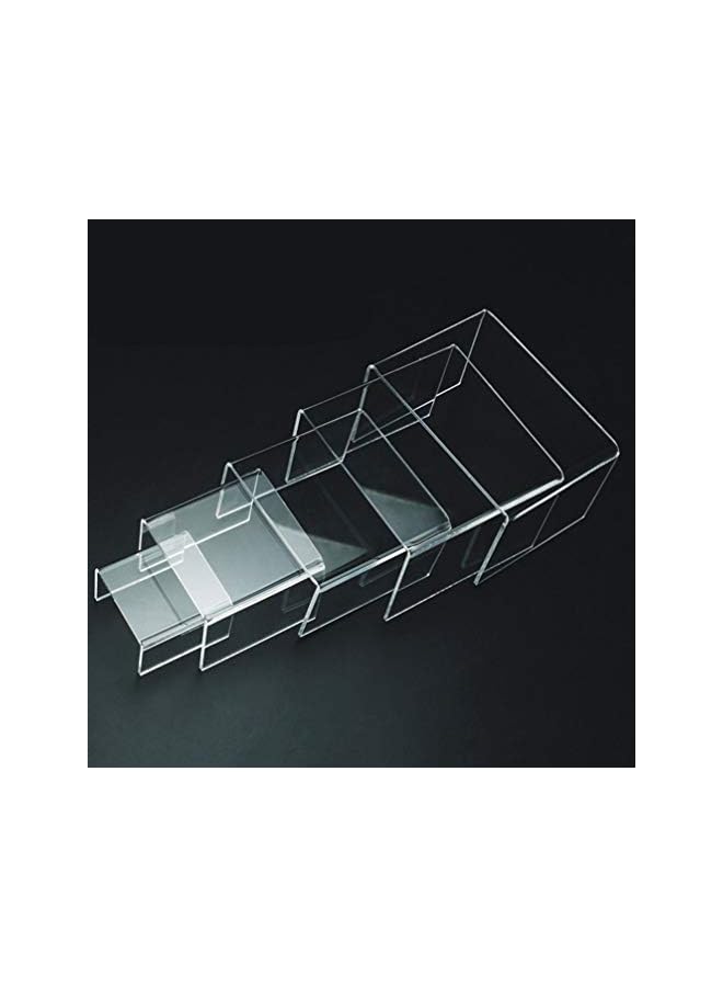 The Bros 4Pcs Acrylic Risers Display Clear Showcase Shelf Figures Buffets Cupcakes Jewelry Display Stands for Table Decorations - Image 3