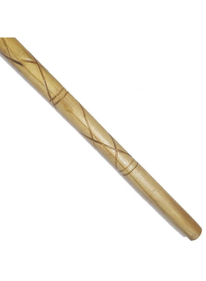 A walking stick made of Aswan beechwood, for men, with a wrapped handle and engraving. - Image 4