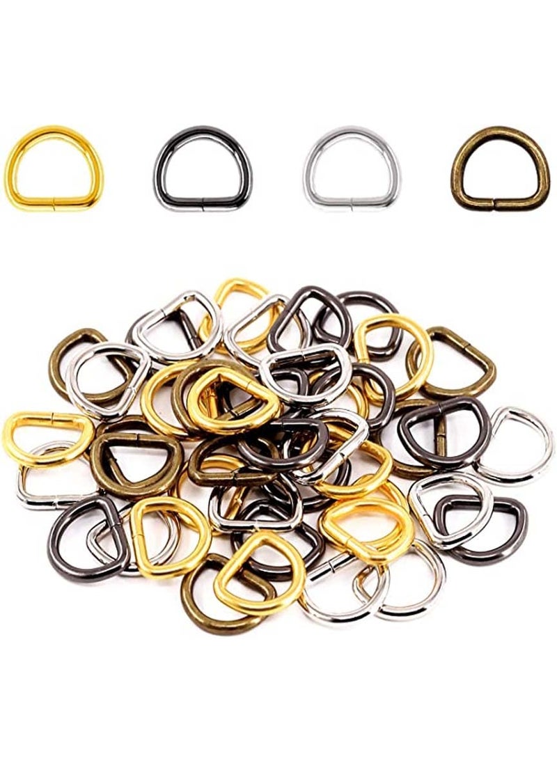 DIY Crafts DIY Crafts 25 Pcs Antique Gold Silver Heavy Duty Metal D Ring Non Welded DRings Assorted MultiPurpose SemiCircular D Ring for Hardware Bags Rin25 Pcs Antique Gold  - Image 3