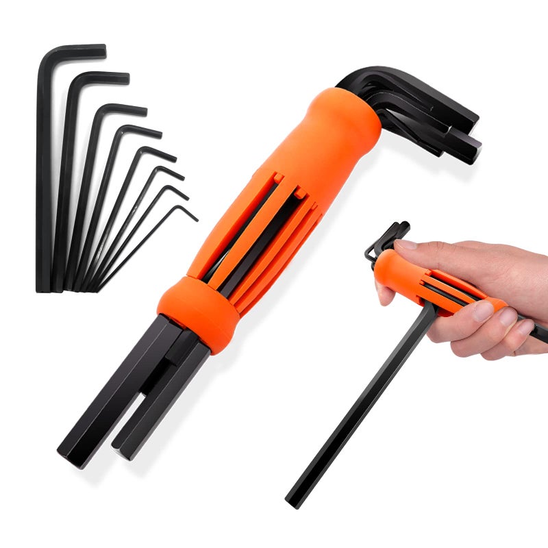 Ieusew Allen Wrenches Sets 8piece Hex Key Set Metric Sizes 2mm 25mm 3mm 4mm 5mm 6mm 8mm and 10mm