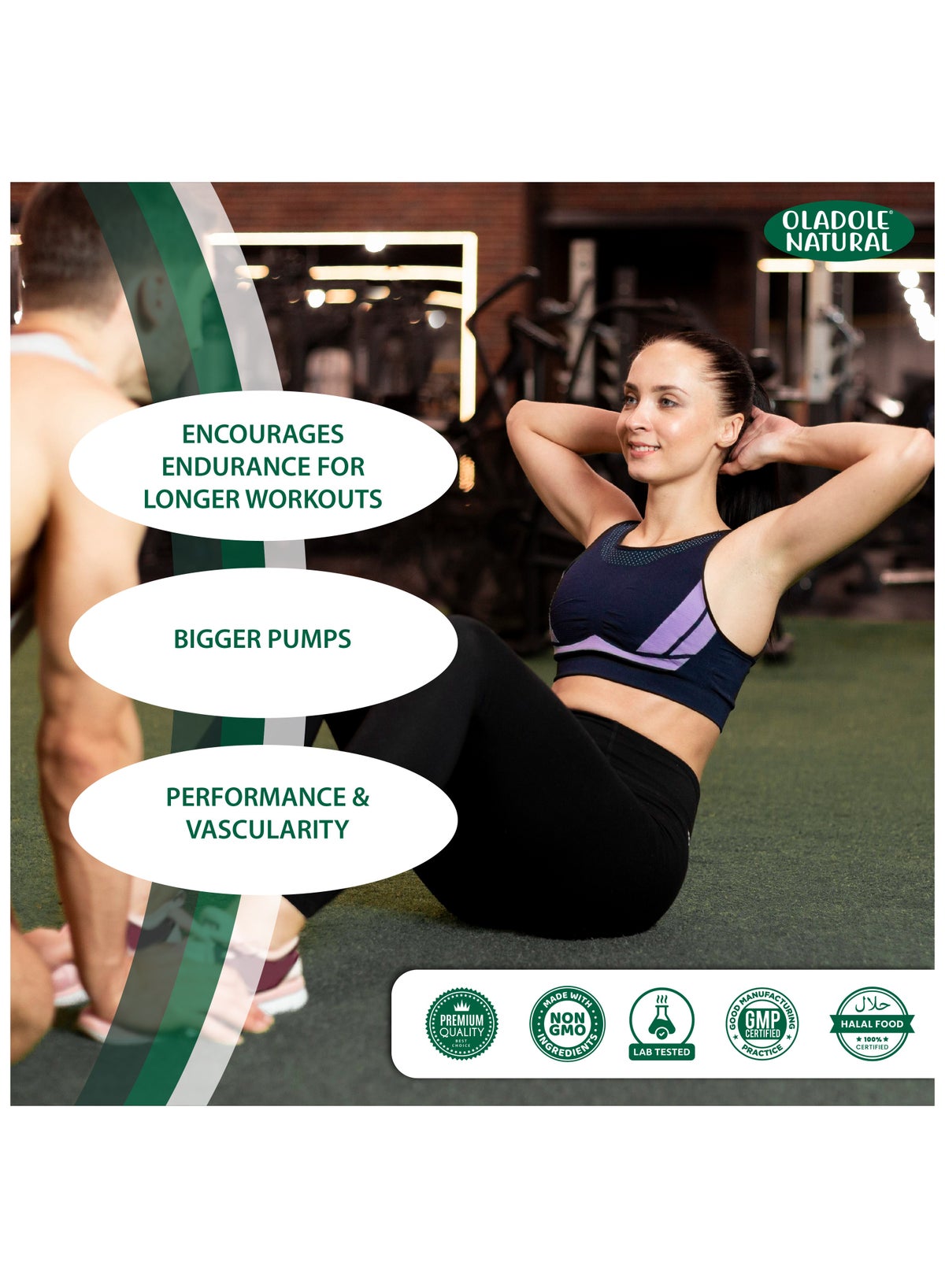 Oladole Natural Double Strength L-Arginine Tablets 1000mg 120'S