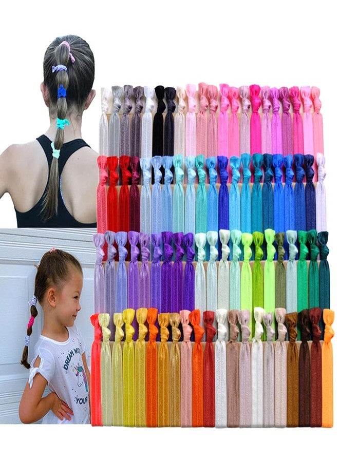 Sugarmelon 84 Colors Hair Ties Elastic Bands for Baby Girl Kids Women Ponytail Hair Tie Party Favors - Image 1