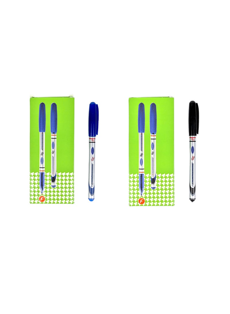 بريما علبه بريما 25   اسود و أزرق 0.7 مم (عبوة من قطعتين) - Image 1