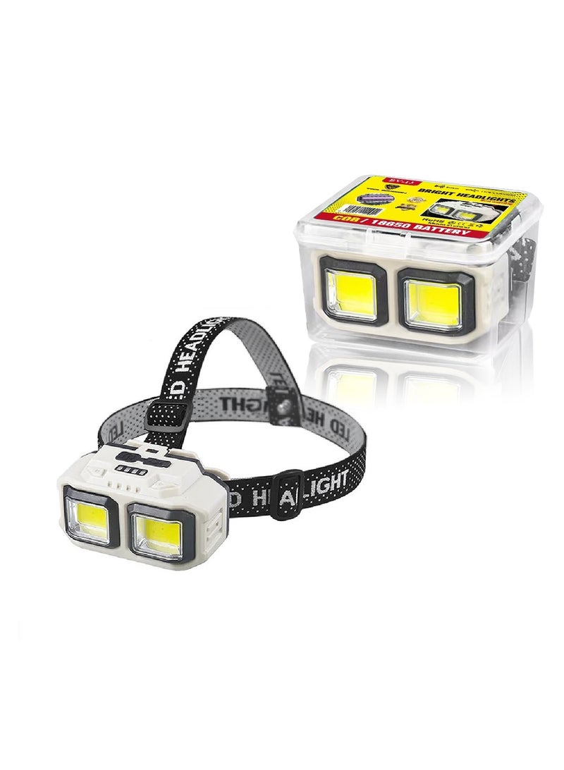تي بي إٍس ديزاين مصباح رأس TBS DESIGN BV-13 LED عالي الطاقة ومقاوم للماء مع ضوء أحمر SOS للتخييم وصيد الأسماك - Image 1