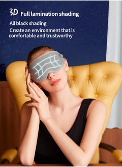 MileMelo Graphene Heating And Warmth Eye Mask, Lightweight, Portable, Travel, Camping, Hot Compress, 3-Stage Temperature Control, Soothing Sleep Eye Mask (Honeycomb Technology Fabric)  - Image 3