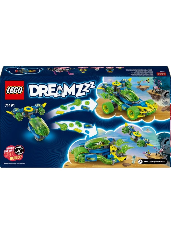 LEGO - DREAMZzz 2in1 Mateo and the Z-Blob Action Race Car to Motorbike Toy, Vehicle Set for 8 Plus Year Old Boys & Girls, Includes z-Blob, a Spider Figure and 2 Minifigures 71491 (485 pieces) - Image 1