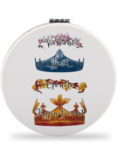 SEIRAA SEIRAA Narnia Crowns Pocket Mirror Narnia King Queen Gifts Valiant Just Gentle Magnificent Gifts Narnia Book Inspired Makeup Mirror (King Gentle) 