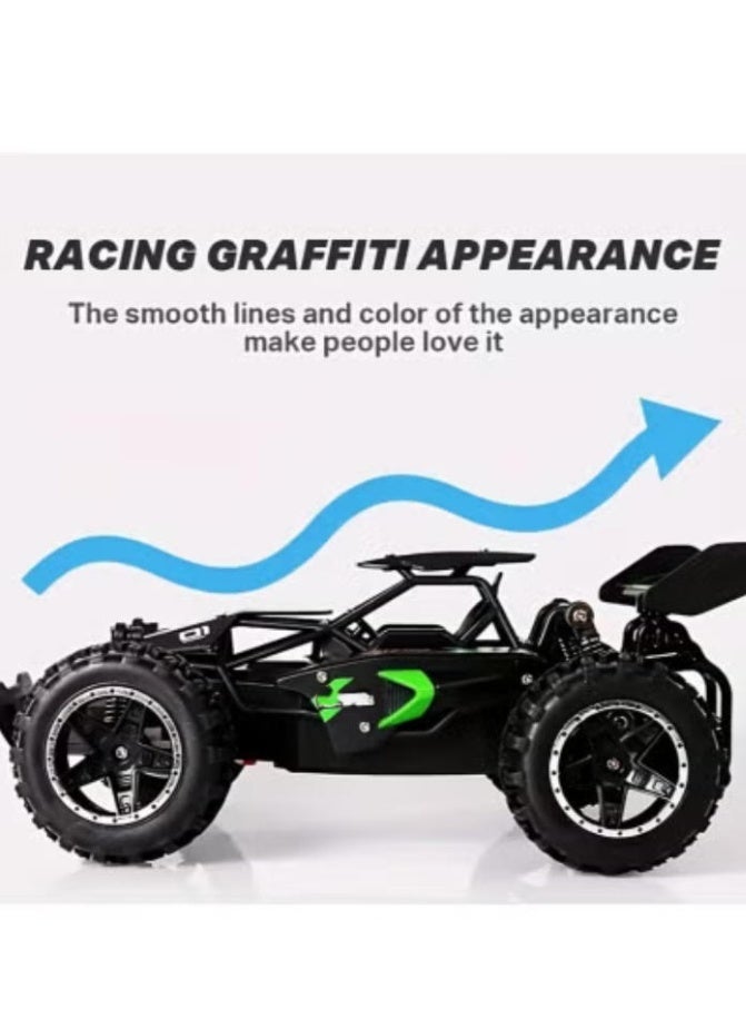 Arabest Small High-speed Off-road 2.4 G Remote Control Car Drift Adapted To The Anti-collision Setting Of Various Sections Of Rubber Large Tire, 2WD RC Car with Hand Control，Dual Batteries Switch Toy Car At Any Time，Gifts Toy for Boys Girls, Blue - Image 4