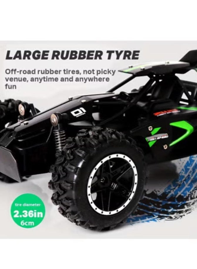 Arabest Small High-speed Off-road 2.4 G Remote Control Car Drift Adapted To The Anti-collision Setting Of Various Sections Of Rubber Large Tire, 2WD RC Car with Hand Control，Dual Batteries Switch Toy Car At Any Time，Gifts Toy for Boys Girls, Blue - Image 2