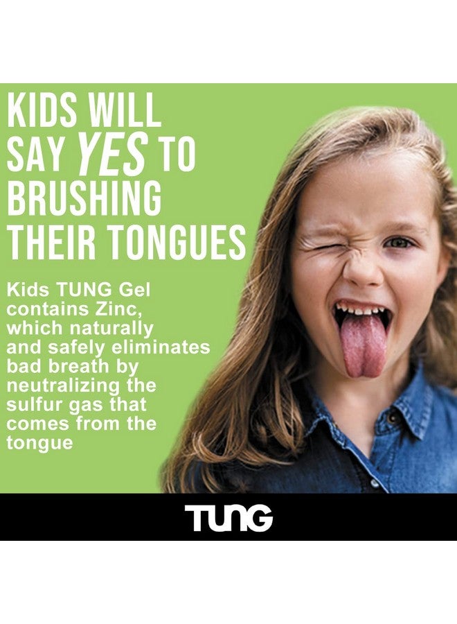 Peak Essentials The Original TUNG Brush Tongue Cleaner Gel for Kids, Kids Tongue Cleaner Paste, Children's Tongue Scraper, Childs Tongue Scrubber, Fight Bad Breath, Made in USA (Set of 2) - Image 2