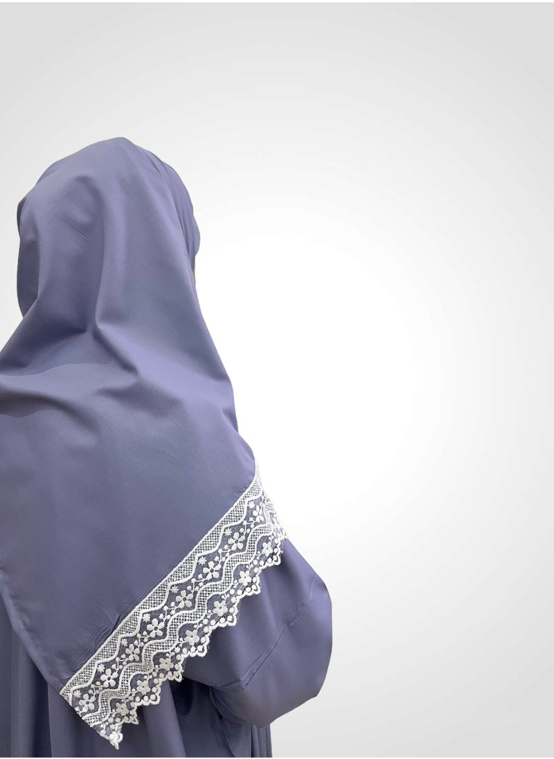 AL-HRAER - A Very Soft And Comfortable Lace Prayer Dress Consisting Of One Piece That Covers The Whole Body With A Uniform And  Wide Size Suitable For All Bodies - Image 1
