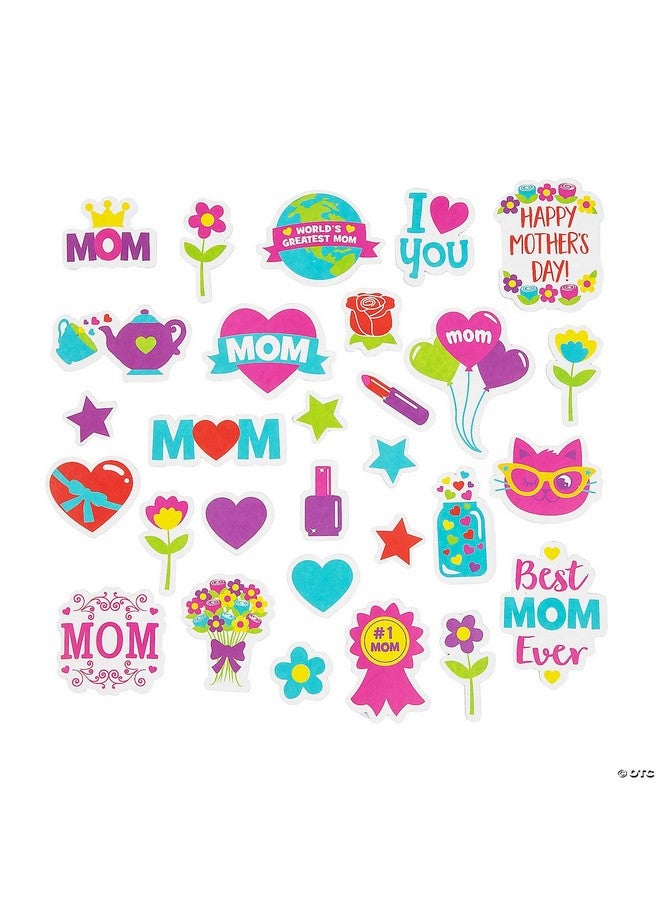 Fun Express Mother's Day Stickers and Foam Shapes - Bulk 300 Pack - DIY Crafts for Kids and Fun Home Activities - Image 3