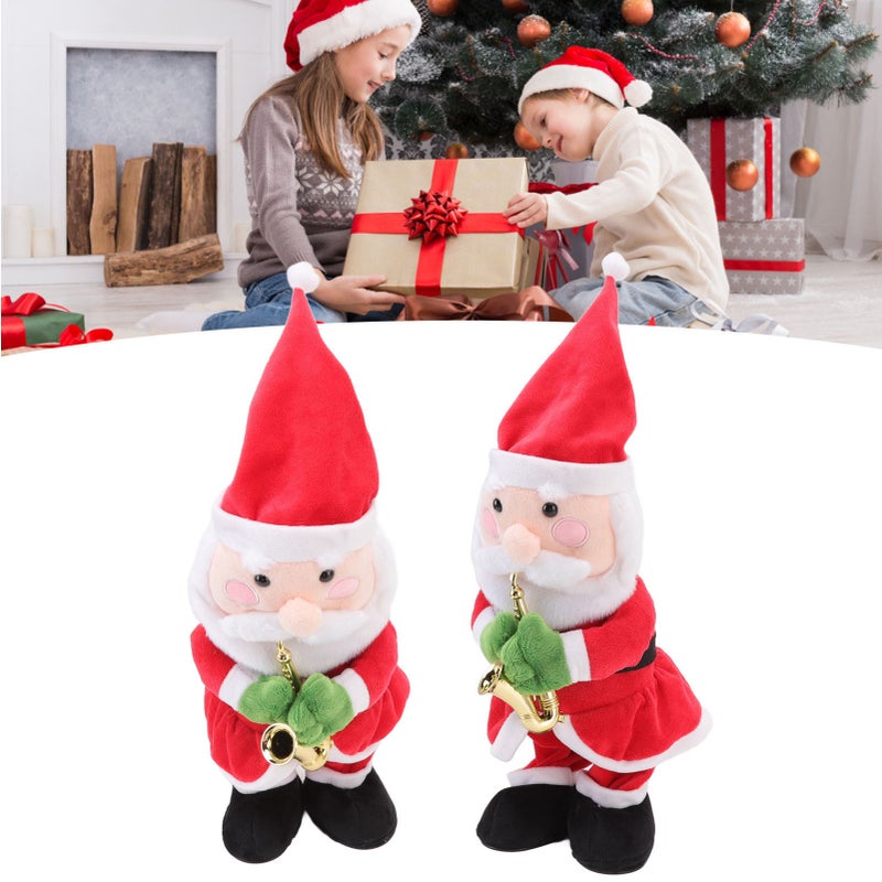 Electric Music Christmas Toy Doll 8 Songs Continuous Play Dancing Singing Glowing Swinging Plush Toy for Kids Adults Christmas Snowman - Image 3