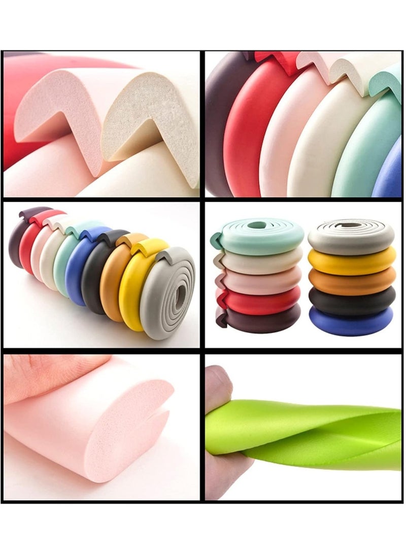 Protective edge strip for child safety, 2-meter foam pad, safety shock absorber for table corners, yellow color. - Image 5