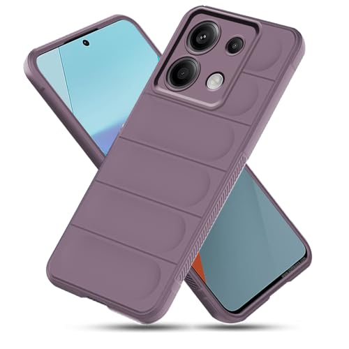 Winble Down Jacket Series Silicone Back Cover Case for Mi Redmi Note 13 Pro 5G | Camera Protection Anti-Slip Grip Design | Protective Back Cover Case for Redmi Note 13 Pro 5G (Lavender) - Image 1