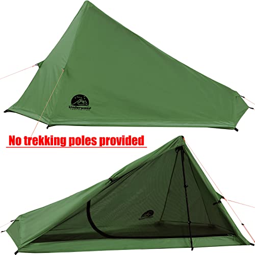 Underwood Aggregator 1 Person Trekking Pole Tent for Backpacking - Ultralight Backpacking Tent, Waterproof Hiking Tent for Camping, Lightweight Camping Tent for Scouts, Trekker(NO Trekking Poles) - Image 2