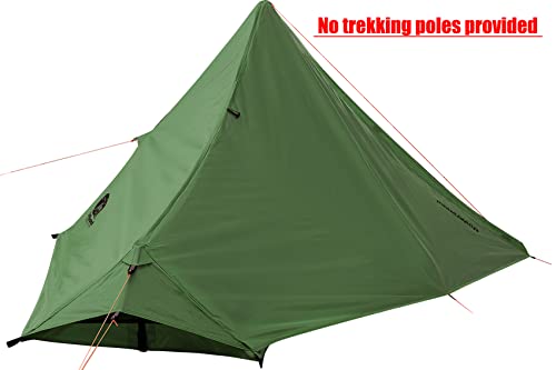 Underwood Aggregator 1 Person Trekking Pole Tent for Backpacking - Ultralight Backpacking Tent, Waterproof Hiking Tent for Camping, Lightweight Camping Tent for Scouts, Trekker(NO Trekking Poles) - Image 3
