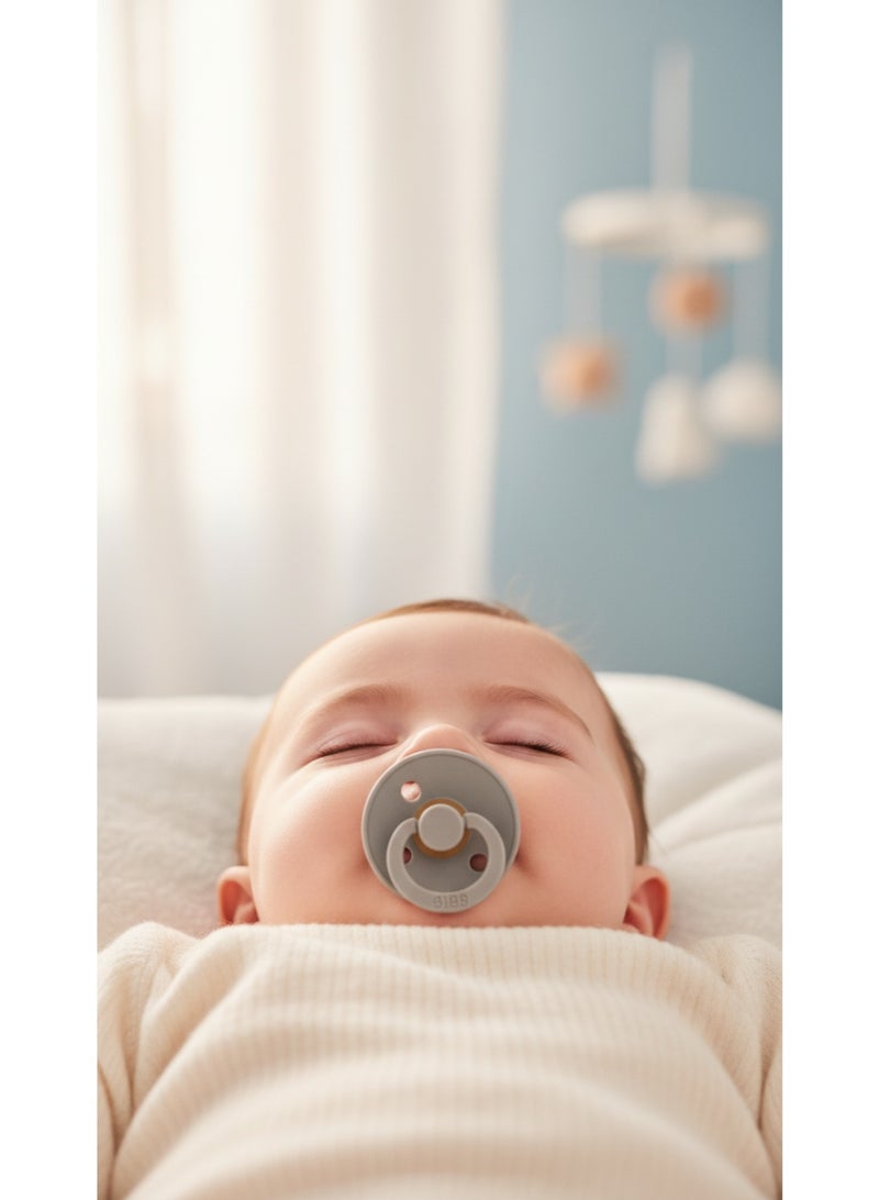 BIBS Pacifier Natural Rubber Round Nipple  0+M - Image 3