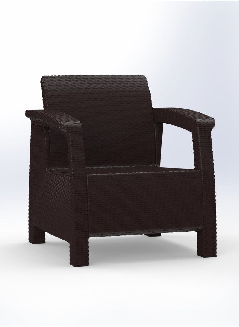 3MPlast - 3MPlast Havana Sofa 5-Seater Set, Rattan Modern Outdoor Furniture, with Comfort cushions and Coffee table - Image 1