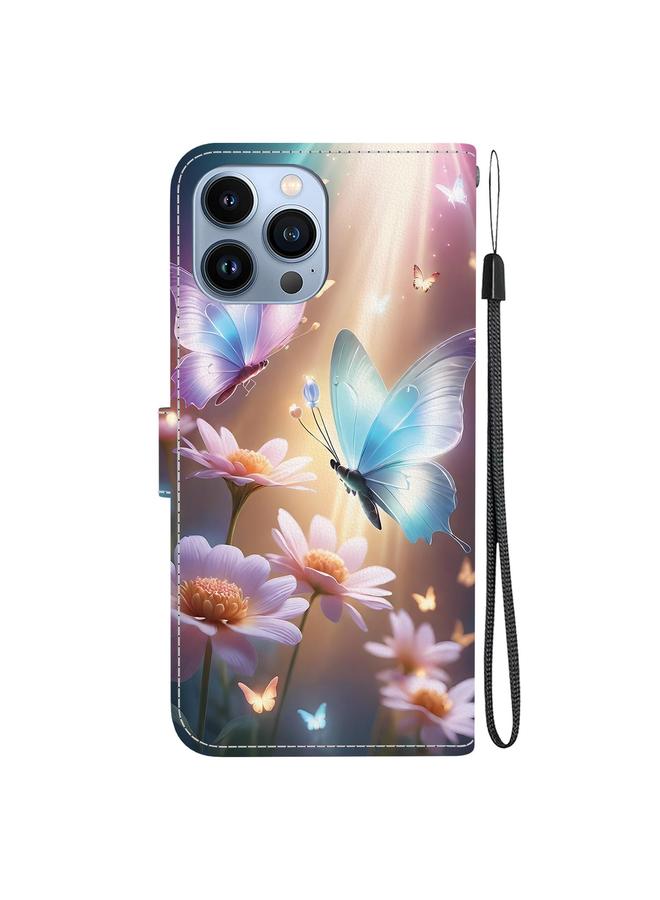 S-TOP Case For iPhone 14 Pro Crystal Texture Colored Drawing Leather Phone Case - Image 3