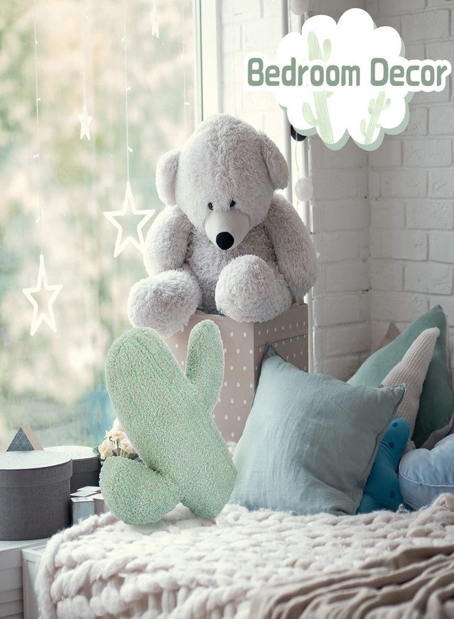Maitys 16 Inches Cactus Shape Throw Pillow Cute 3D Plush Cactus Shaped Throw Pillow Decorative for Sofa Office Bed Cushion(16.4 x 13 Inch) - Image 5