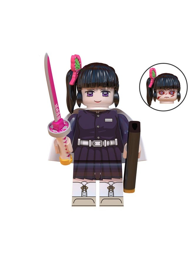 Demon Slayer Blade Kids Building Block Figures Toy, 8 Pieces Demon Slayer Blade Character Decoration Children's Birthday Decoration Collection Gifts