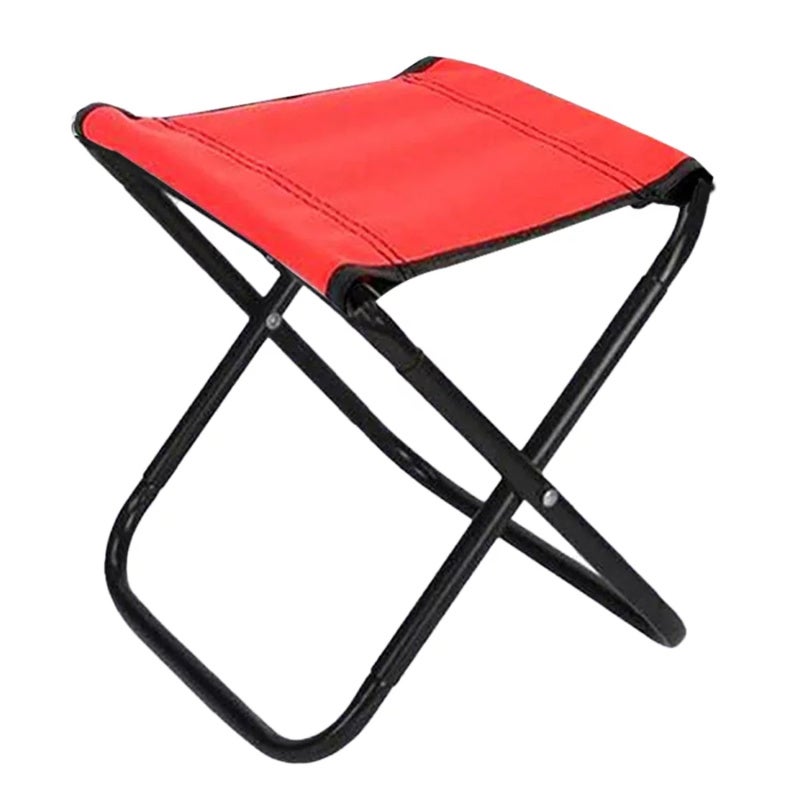 Portable Folding Stool: Camouflage S Size, Lightweight Durable Alloy Oxford Cloth - Stable Rivet Fixed Compact Design, Foldable Lightweight Chair for Outdoor Travel Camping Fishing Barbecue - Image 2