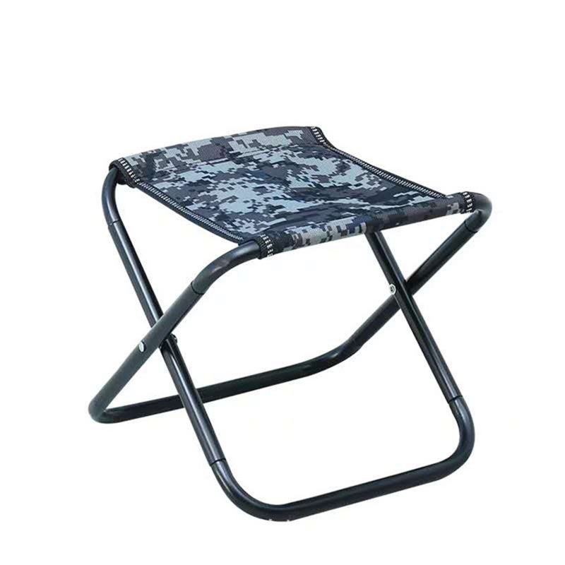 Portable Folding Stool: Camouflage S Size, Lightweight Durable Alloy Oxford Cloth - Stable Rivet Fixed Compact Design, Foldable Lightweight Chair for Outdoor Travel Camping Fishing Barbecue - Image 1