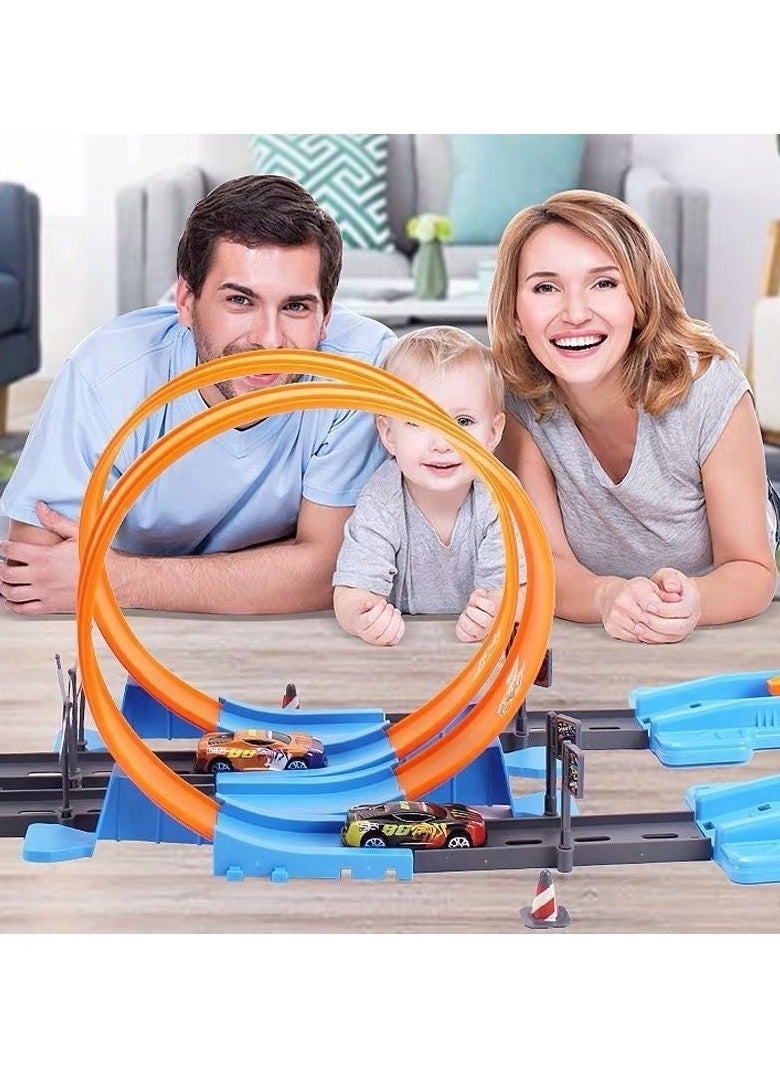 Generic - Catapult Return Track Racing Toy, Whirlwind Racing Loop Track, Durable Metal Cars - Image 1
