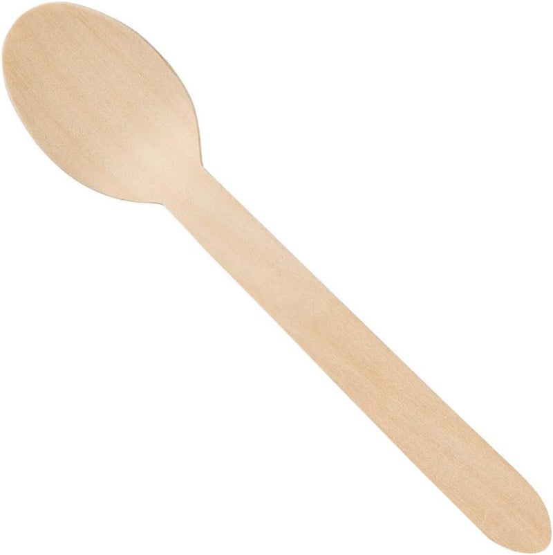 Careswipe Disposable Wooden Spoons Cutlery Set 16cm 25 Pcs - Image 2