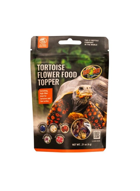 Zoo Med Tortoise & Box Turtle Flower Food Topper 0.21 oz.