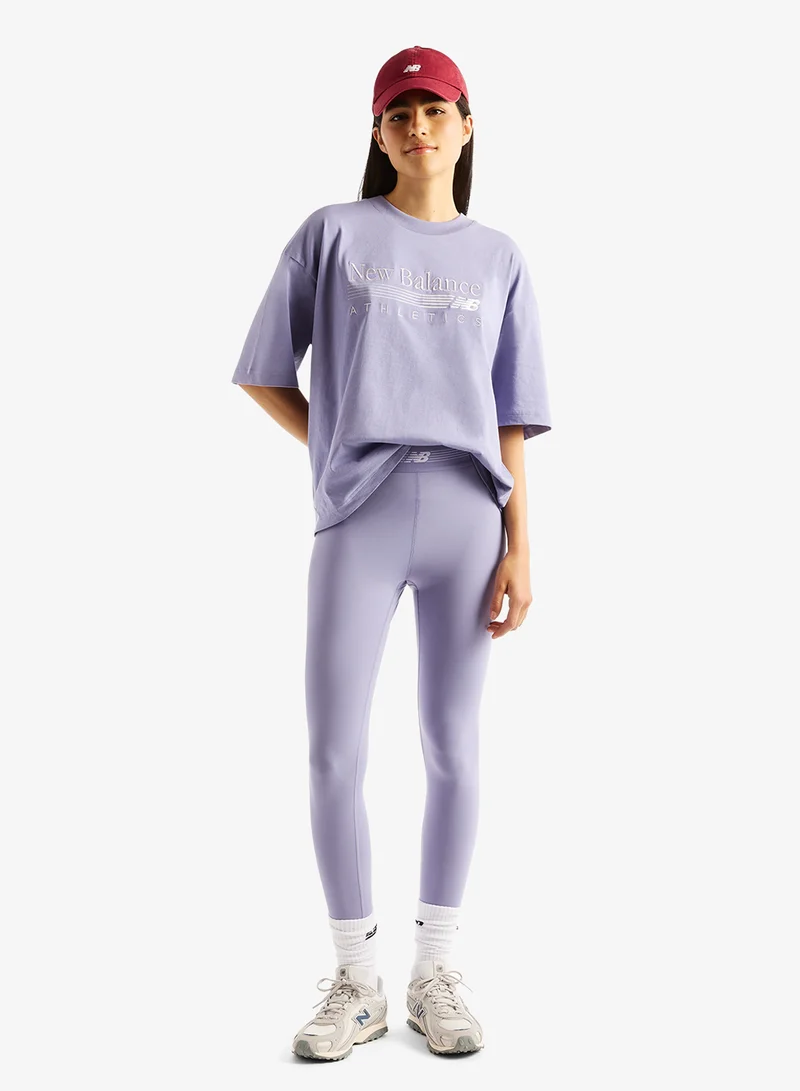 New Balance DARK SMOKED VIOLET (DSV) Trackside Oversized T-Shirt for Women | Best Price UAE