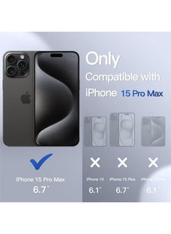 Generic With LED iPhone 15 Pro  Case,Colorful Glowing Tempered Glass Back Cover Bumper Shockproof,for Cool Women and Trendy Men,Protective Lens protector Voice Call Flash Wireless Charging Accessory  - Image 2