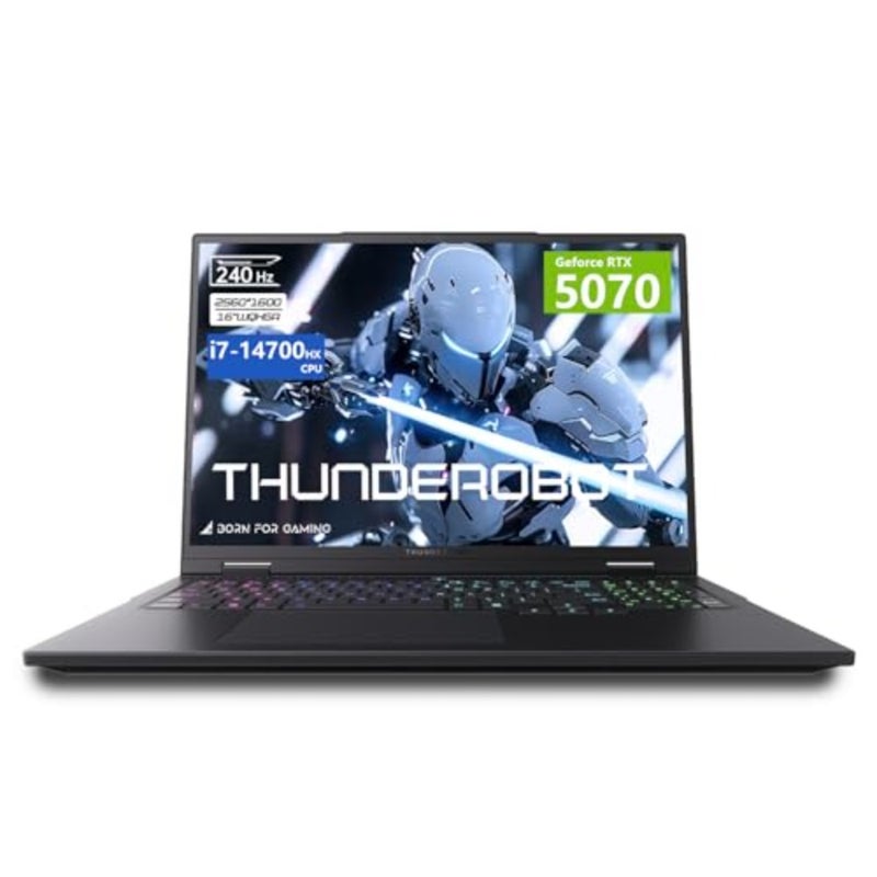 Radiant 16 Gaming Laptop, Intel Core i7-14700HX, NVIDIA GeForce RTX 5070 8GB 115W, 16 QHD+ 240Hz 100 DCI-P3, 32GB DDR5, 1TB SSD, RGB Backlit Keyboard, Wi-Fi 6, Windows 11 Pro, Black - Image 1