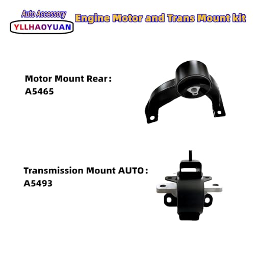 Yllhaoyuan Engine Motor Mount Set 4Pcs Fits for 2008 2009 2010 Chrysler Town & Country 3.3L 3.8L 4.0L Do-dge Grand Caravan 3.3L 3.8L 4.0L A5654 A5480 A5465 A5493 GP3156 GP3186 GP3155 GP3228 - Image 4