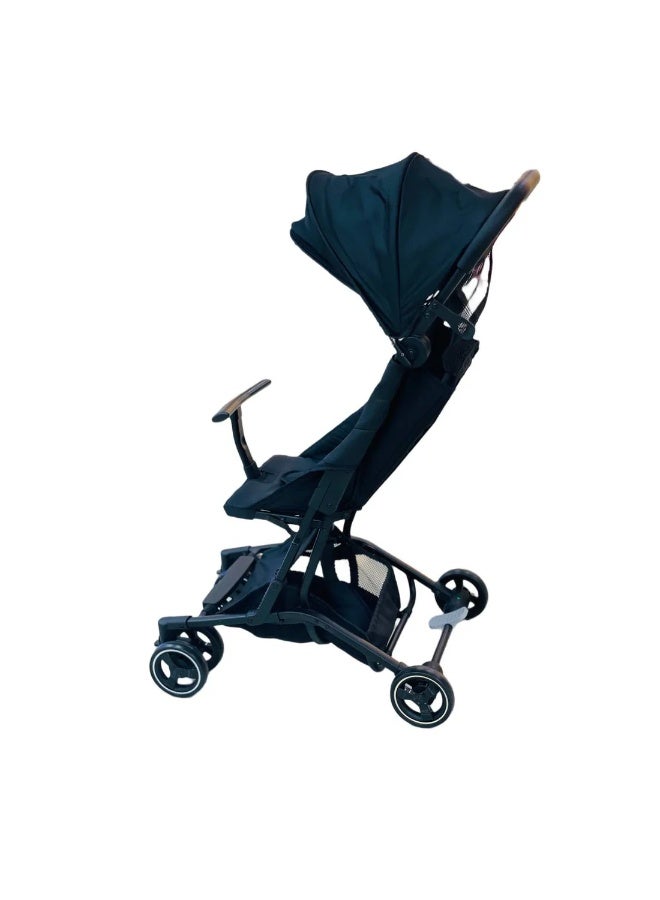 Miila Travel Baby Stroller 6+ Months, Lightweight & Compact Fold, Black, Easy Maneuver Pushchair for Travel & Everyday Use - Image 3