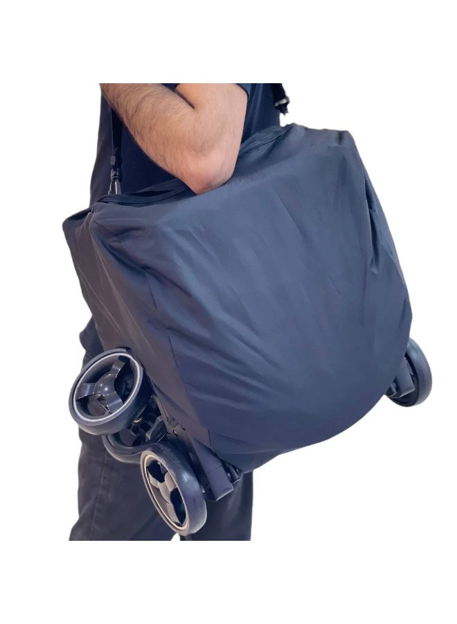 Miila Travel Baby Stroller 6+ Months, Lightweight & Compact Fold, Black, Easy Maneuver Pushchair for Travel & Everyday Use - Image 4