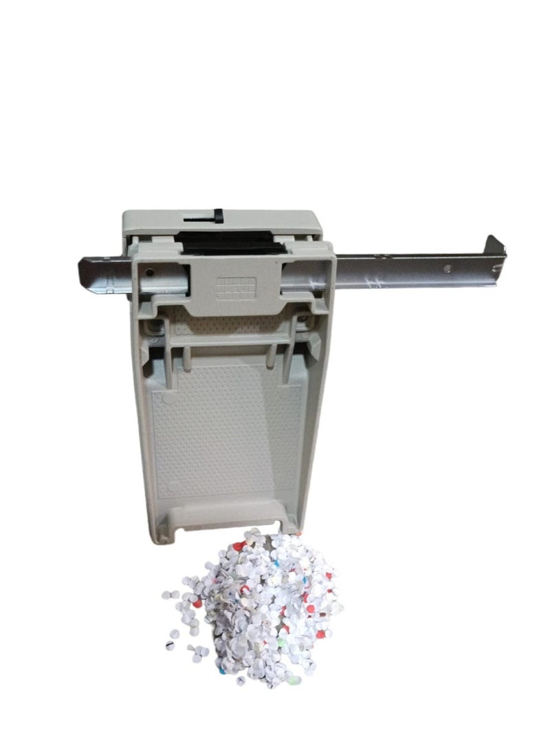 Kangaro Double-hole paper puncher, Grey color, without plastic base, paper holder, 65-sheet puncher - Image 2