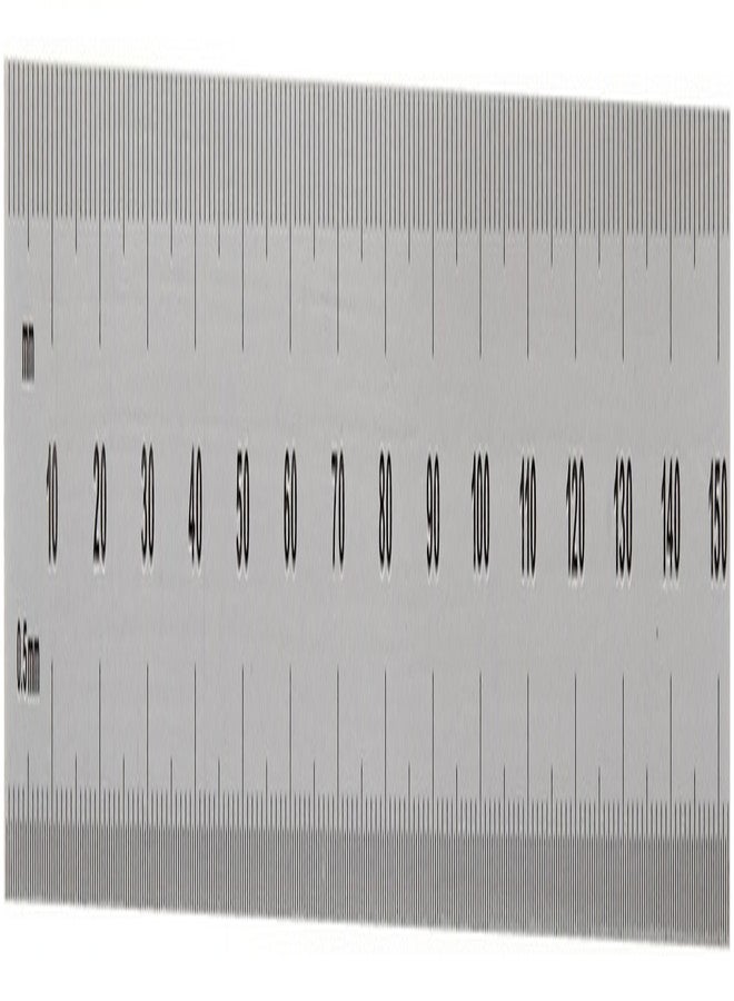 Mitutoyo 182-207, Steel Rule, 6" X 150mm, (1/10, 1/100", 1mm, 1/2mm), 1/64" Thick X 1/2" Wide, Satin Chrome Finish Tempered Stainless Steel - Image 2