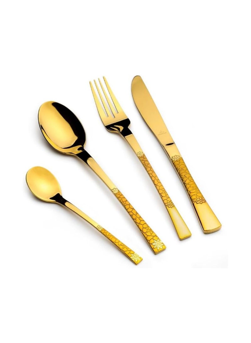 Arshia A set of forks and spoons, 38 pieces, on a German gold stand, 3035 - Image 1