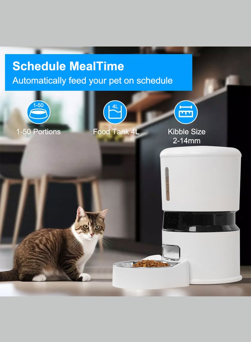 كيدل التلقائي بالكامل تغذية الحيوانات الأليفة التلقائي بالكامل الفولاذ المقاوم للصدأ وعاء تغذية الكلب القط - Image 4